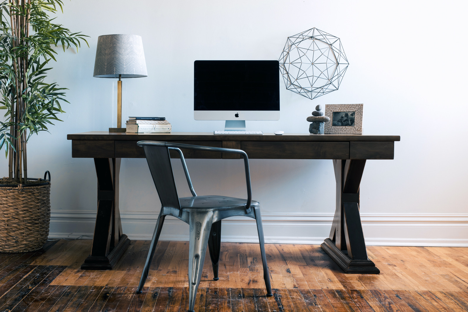 Belmont Desk | Small Pedestal Desks in Home Office Furniture and Decor